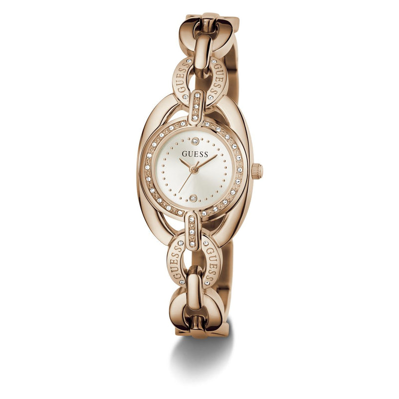 Guess Round 26mm White Dial Analog Women Watch - GW1082L4 Watch Guess