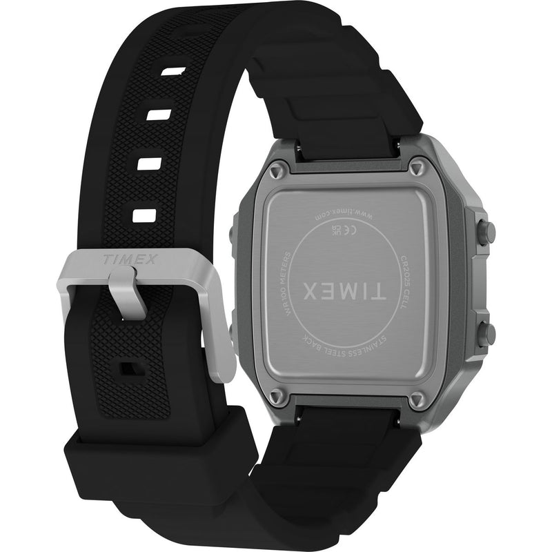 Timex Octogonal 40mm Grey Dial Digital Men Watch - TW5M68800UJ Watch Timex