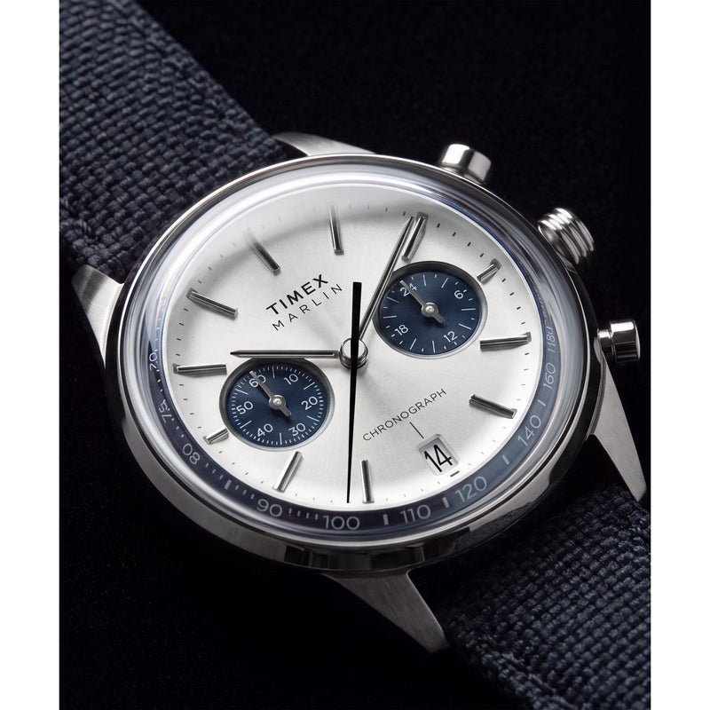 Timex Marlin Round 40mm Silver Dial Analog Men Watch - TW2Y89900UJ Watch Timex