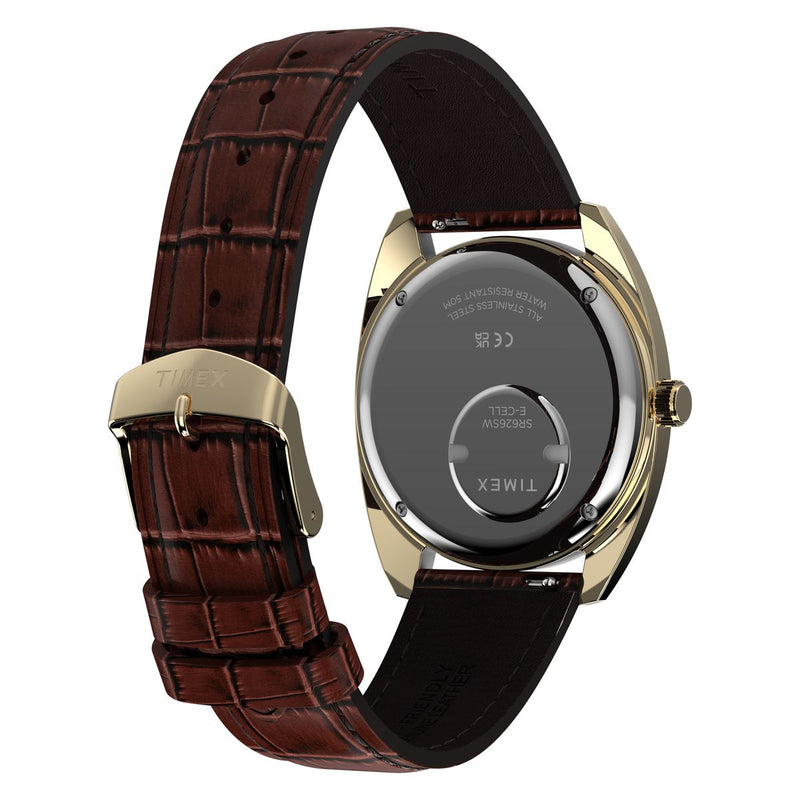 Timex Q Round 37mm Brown Dial Analog Men Watch - TW2Y87200UJ Watch Timex