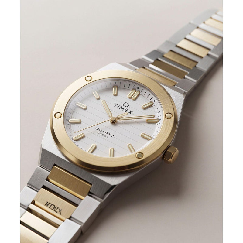 Timex Q Round 34mm Silver Dial Analog Women Watch - TW2Y81900UJ Watch Timex