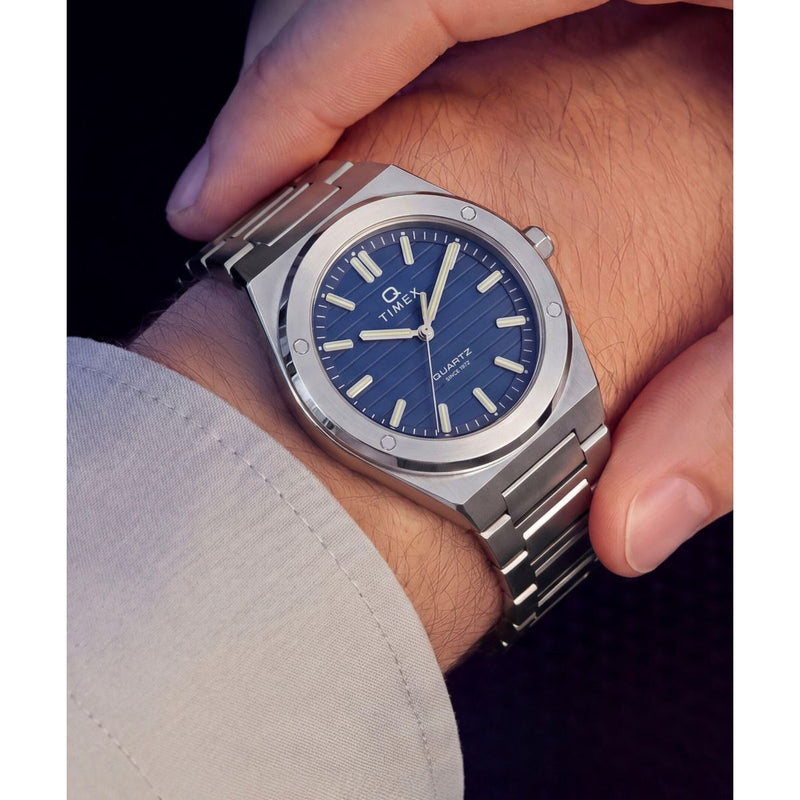 Timex Q Round 41mm Blue Dial Analog Men Watch - TW2Y81400UJ Watch Timex