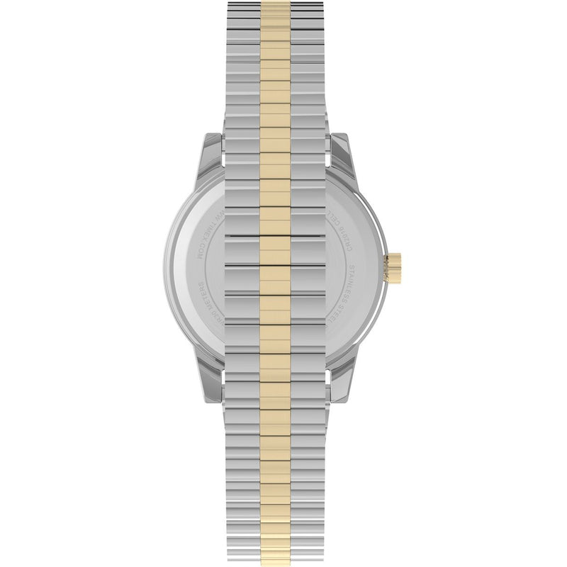 Timex Round 25mm White Dial Analog Women Watch - T2M828UJ Watch Timex