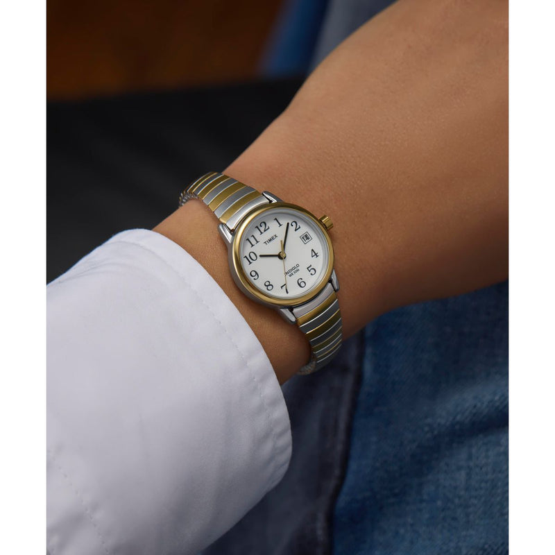 Timex Easy Reader Round 25mm White Dial Analog Women Watch - TW2U79100UJ Watch Timex