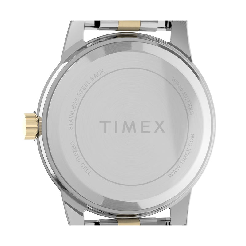 Timex Round 25mm White Dial Analog Women Watch - T2M828UJ Watch Timex