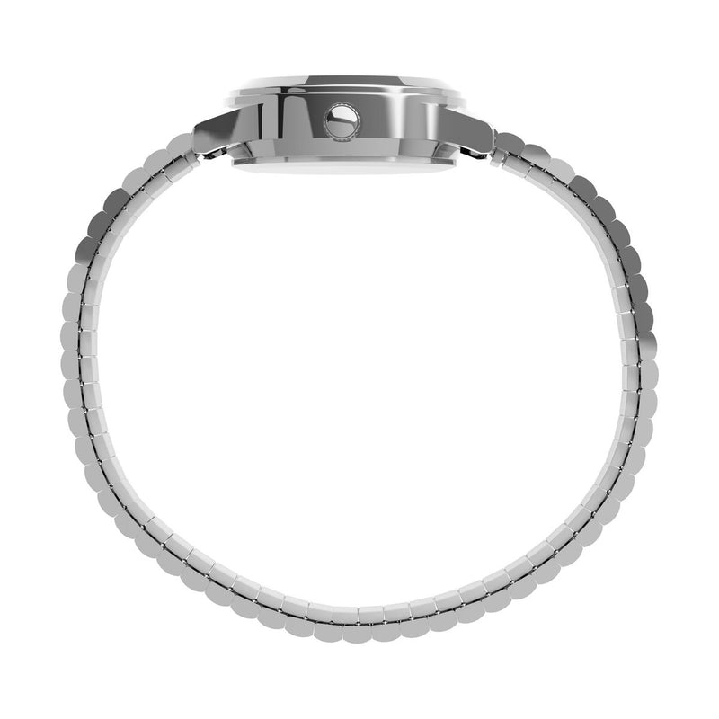 Timex Round 25mm White Dial Analog Women Watch - T2M826UJ Watch Timex