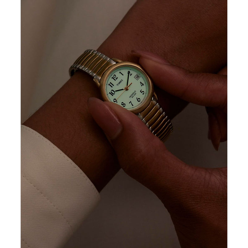 Timex Easy Reader Round 25mm White Dial Analog Women Watch - T2H381UJ Watch Timex