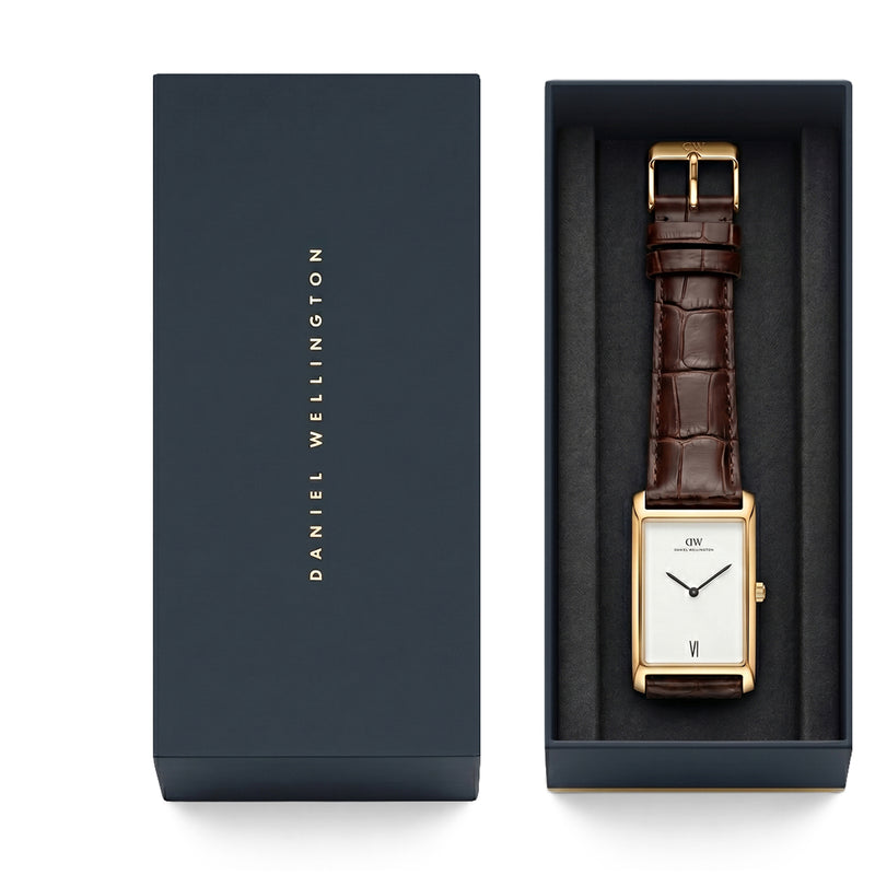 Daniel Wellington Rectangle 28mm White Dial Analog Men Watch - DW0DG1402 Watch Daniel Wellington