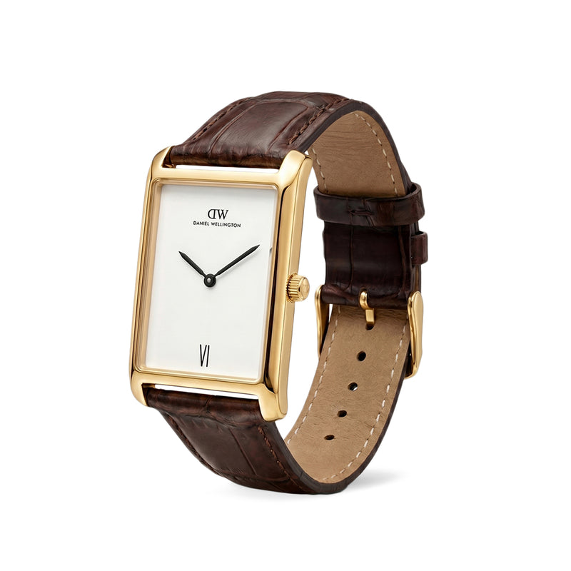 Daniel Wellington Rectangle 28mm White Dial Analog Men Watch - DW0DG1402 Watch Daniel Wellington