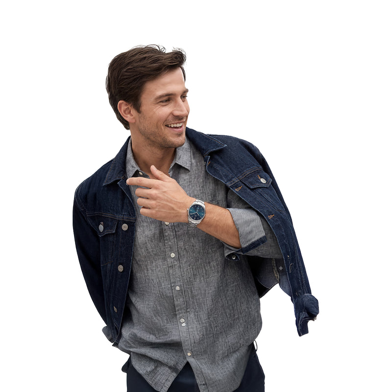 Daniel Wellington Round 42mm Teal Dial Analog Men Watch - DW0DG1600 Watch Daniel Wellington