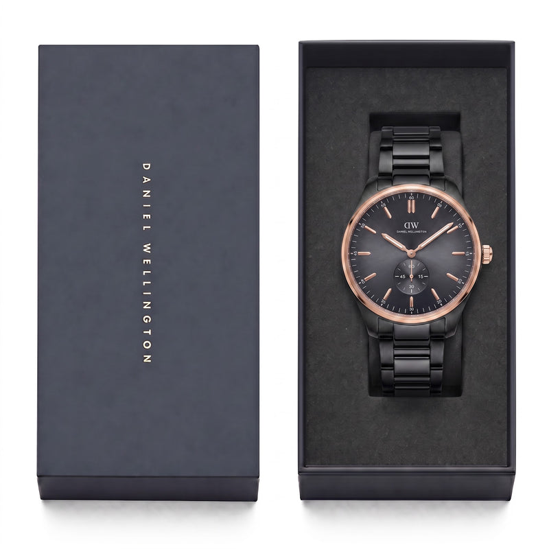 Daniel Wellington Round 42mm Black Dial Analog Men Watch - DW0DG1601 Watch Daniel Wellington