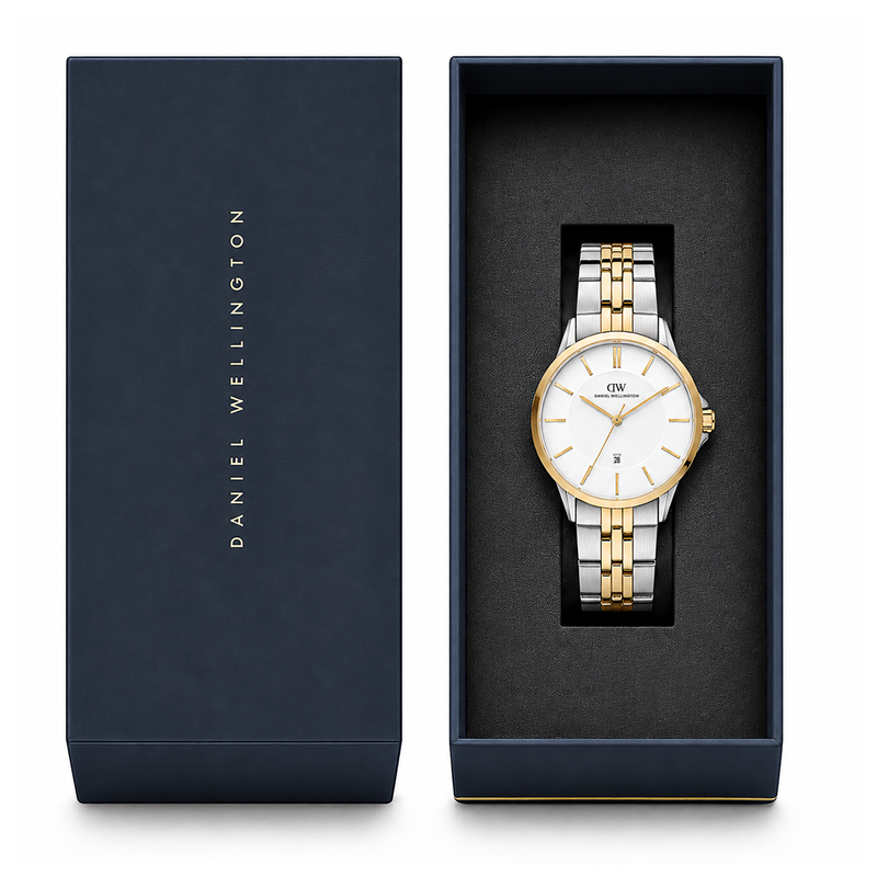 Daniel Wellington Round 42mm Silver Dial Analog Men Watch - DW0DG1700 Watch Daniel Wellington