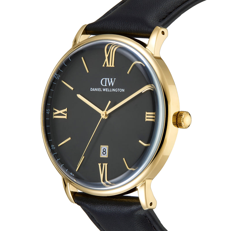 Daniel Wellington Round 42mm Black Dial Analog Men Watch - DW0DG1801 Watch Daniel Wellington