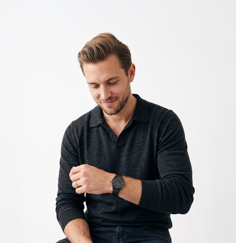 Daniel Wellington Round 42mm Black Dial Analog Men Watch - DW0DG2101 Watch Daniel Wellington