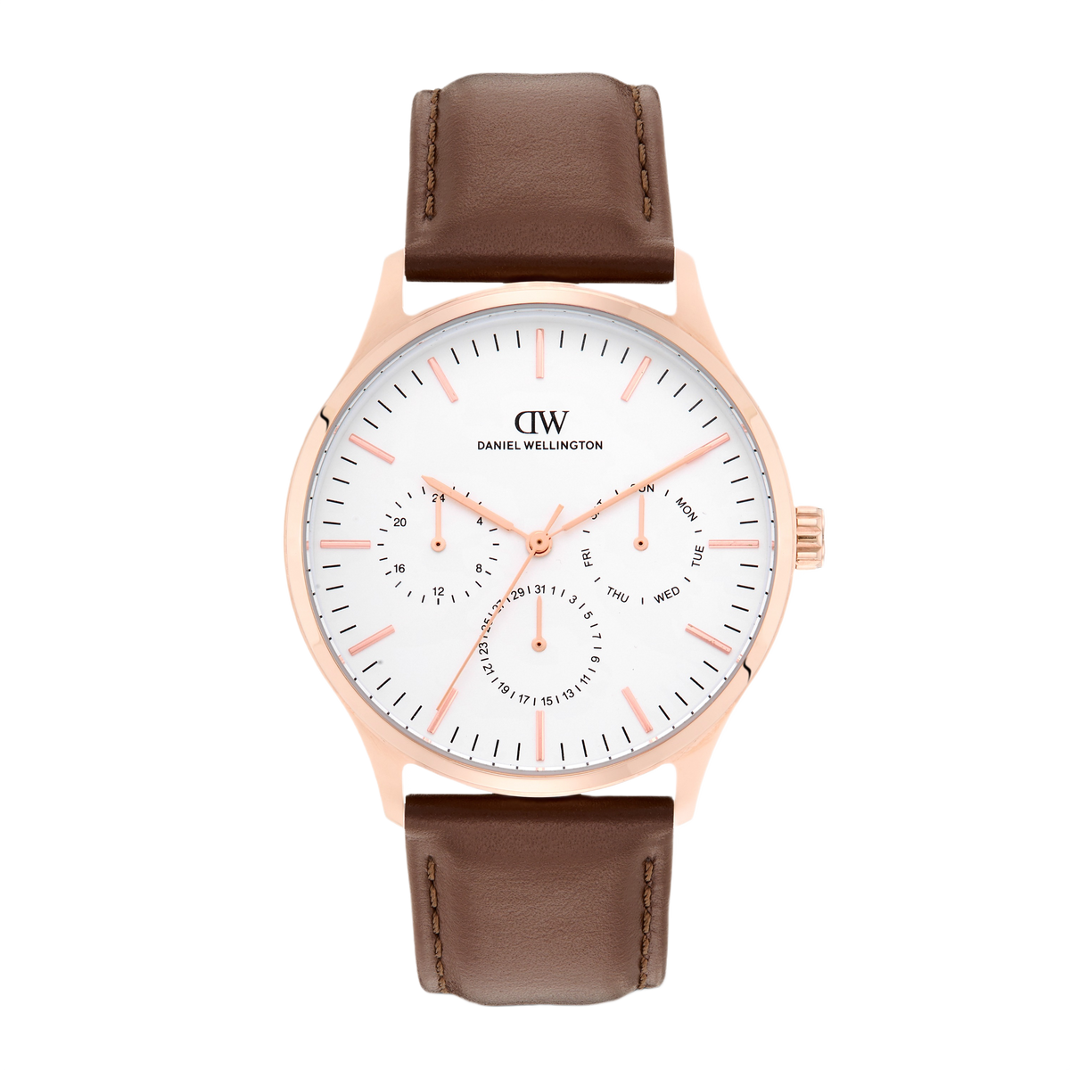 Daniel Wellington Round 42mm White Dial Analog Men Watch - DW0DG2201