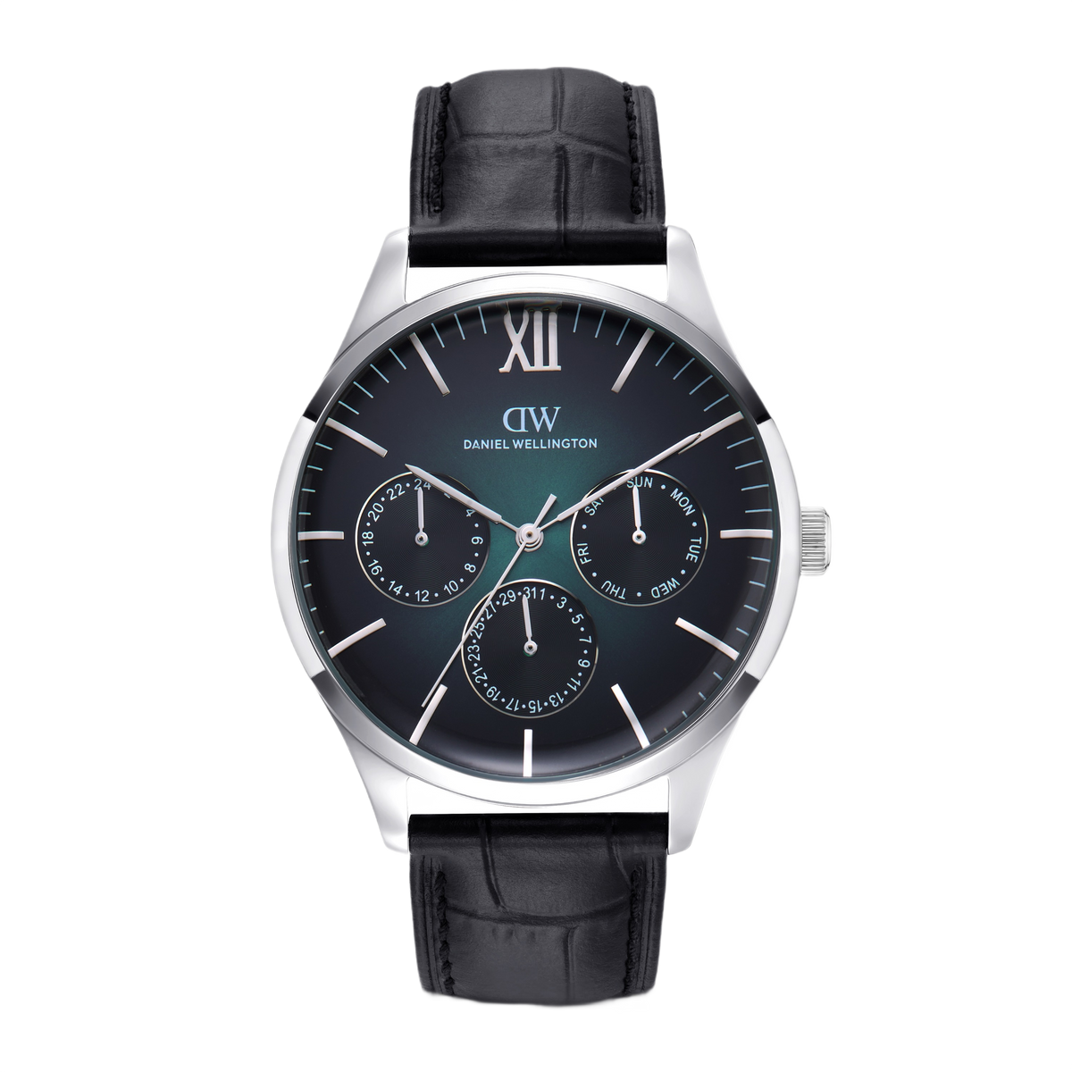 Daniel Wellington Round 41mm Teal Dial Analog Men Watch - DW0DG2400