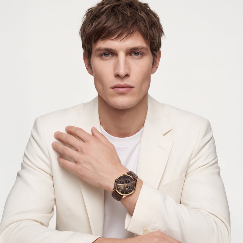 Daniel Wellington Round 41mm Brown Dial Analog Men Watch - DW0DG2401 Watch Daniel Wellington