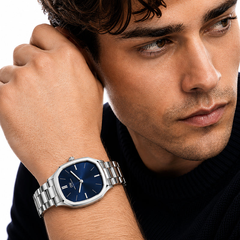 Daniel Wellington Octagonal 38mm Blue Dial Analog Men Watch - DW0DG2500 Watch Daniel Wellington