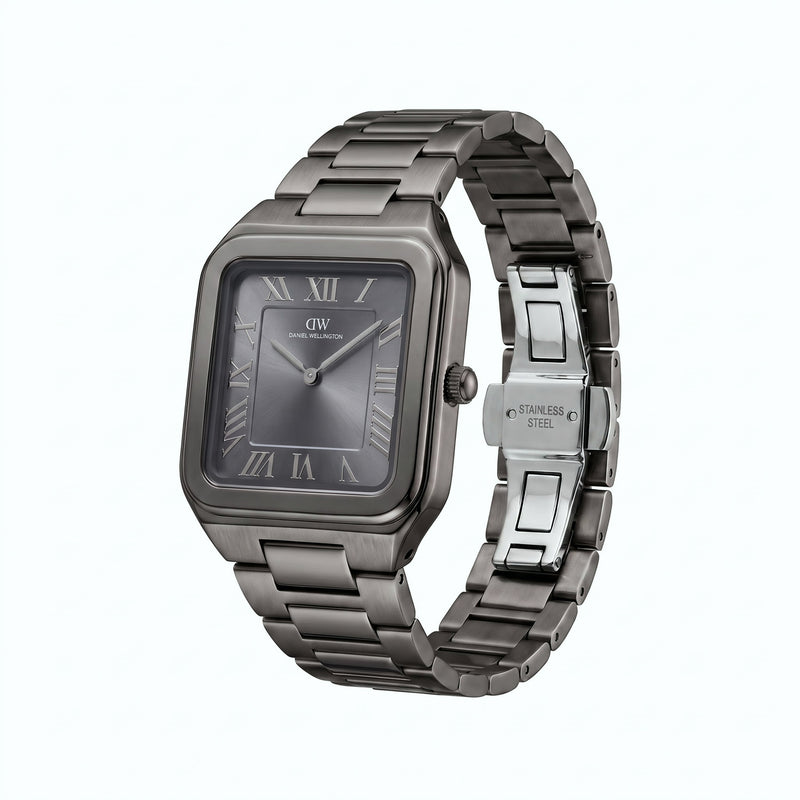 Daniel Wellington Square 34mm Grey Dial Analog Men Watch - DW0DG2601 Watch Daniel Wellington