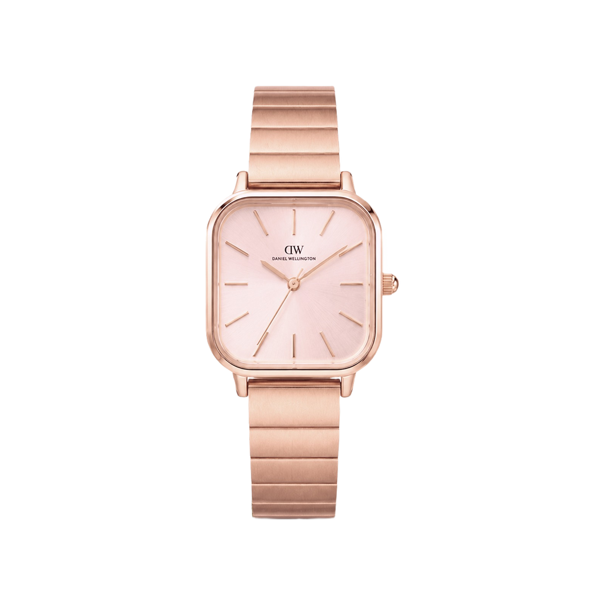 Daniel Wellington Square 25mm Gold-Tone Dial Analog Women Watch - DW0DL1201