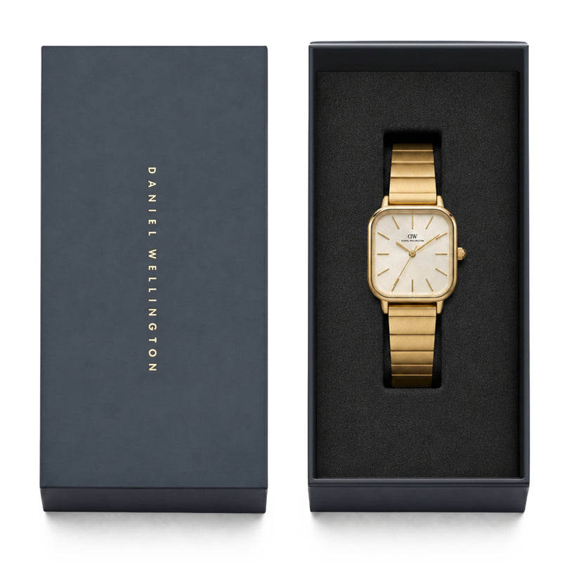 Daniel Wellington Square 25mm Rose Gold-Tone Dial Analog Women Watch - DW0DL1202 Watch Daniel Wellington