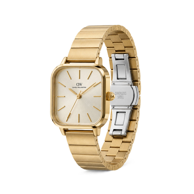Daniel Wellington Square 25mm Gold-Tone Dial Analog Women Watch - DW0DL1201 Watch Daniel Wellington