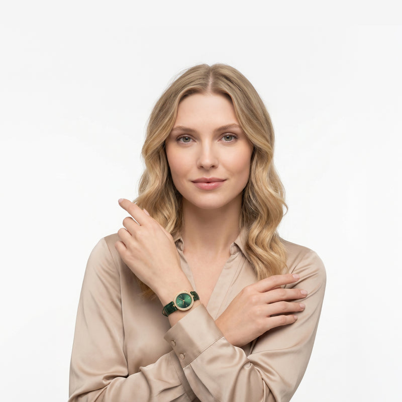 Daniel Wellington Round 23mm Green Dial Analog Women Watch - DW0DL2400 Watch Daniel Wellington