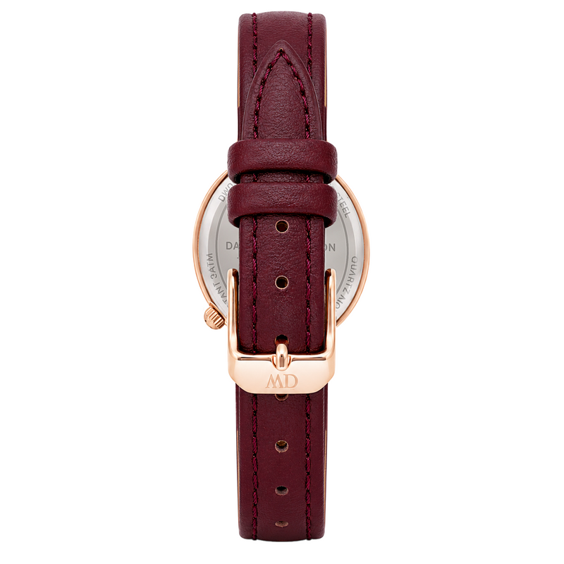 Daniel Wellington Round 23mm Burgundy Dial Analog Women Watch - DW0DL2401 Watch Daniel Wellington