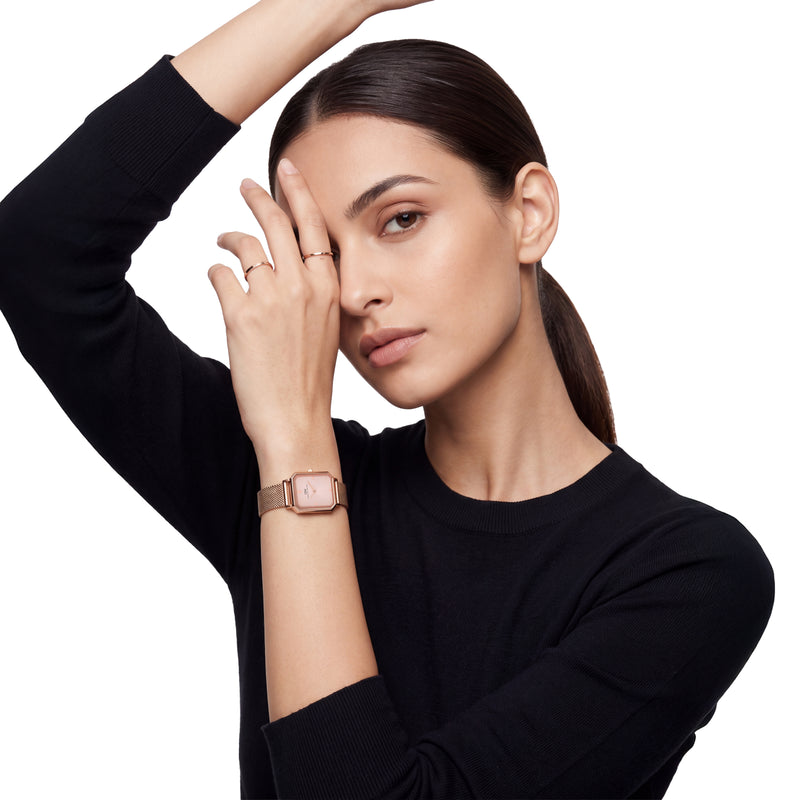 Daniel Wellington Octagonal 21mm Rose Gold-Tone Dial Analog Women Watch - DW0DL2601 Watch Daniel Wellington