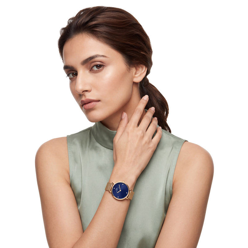 Daniel Wellington Round 30mm Blue Dial Analog Women Watch - DW0DL2700 Watch Daniel Wellington