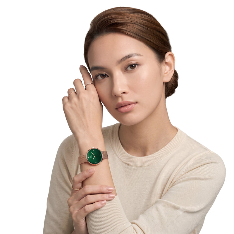 Daniel Wellington Round 30mm Green Dial Analog Women Watch - DW0DL2701 Watch Daniel Wellington
