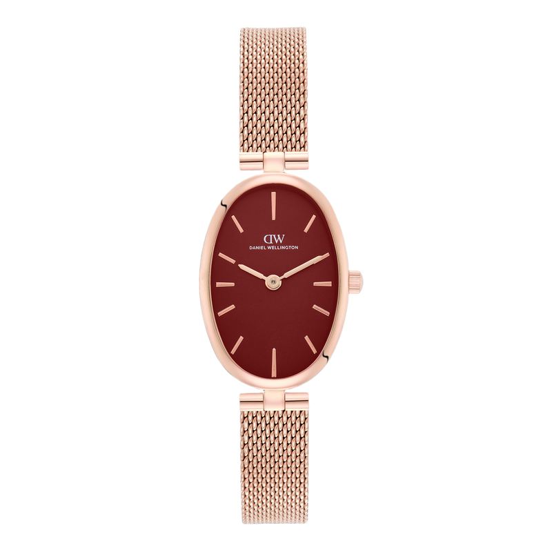 Daniel Wellington Oval 22mm Burgundy Dial Analog Women Watch - DW0DL3001 Watch Daniel Wellington