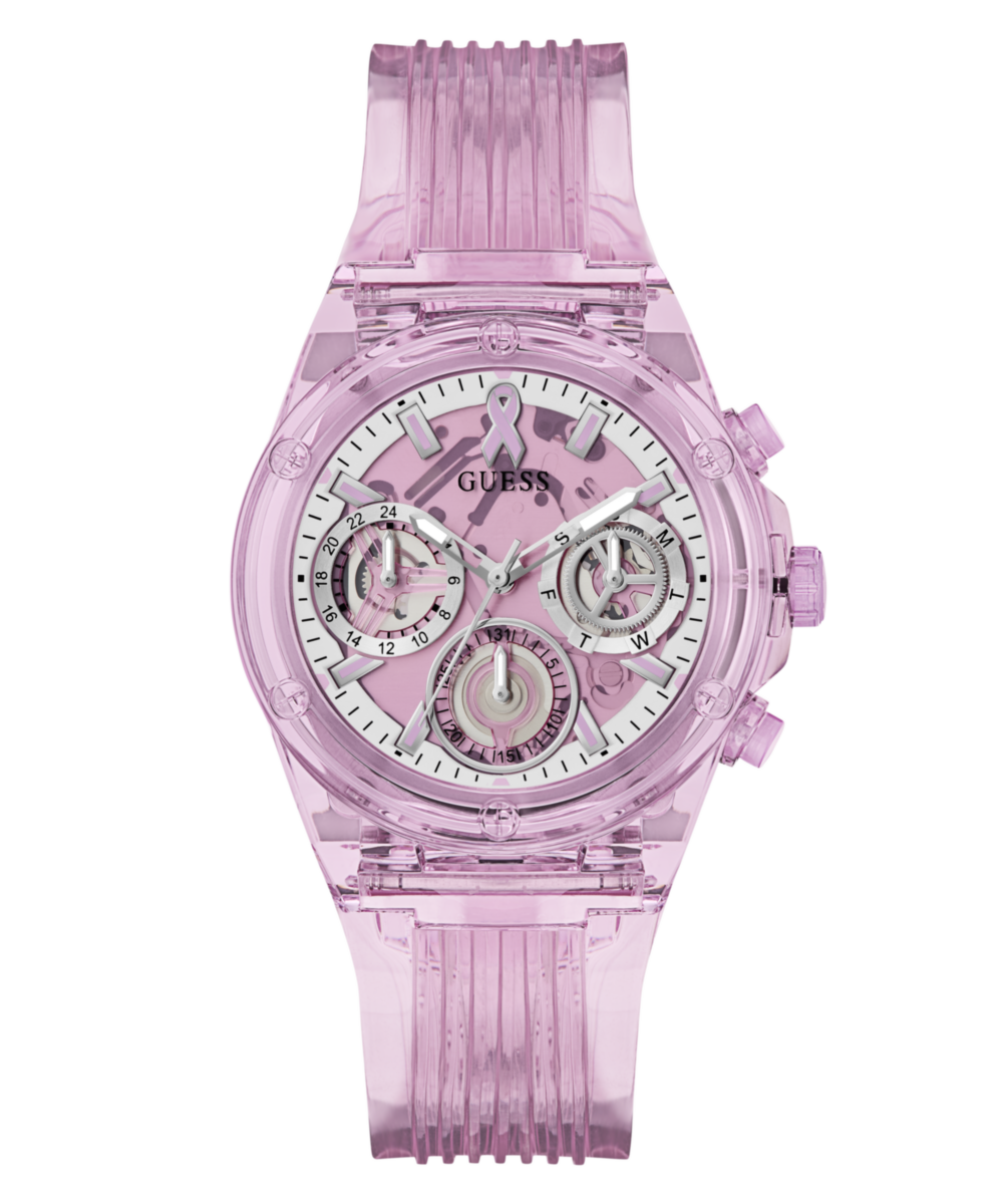 Guess Round 39mm Pink Dial Analog Women Watch - GW0032L9