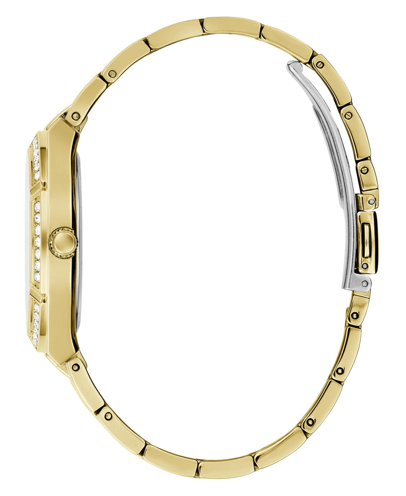Guess Cosmo Gold Round Dial Analog Women Watch Watch Guess