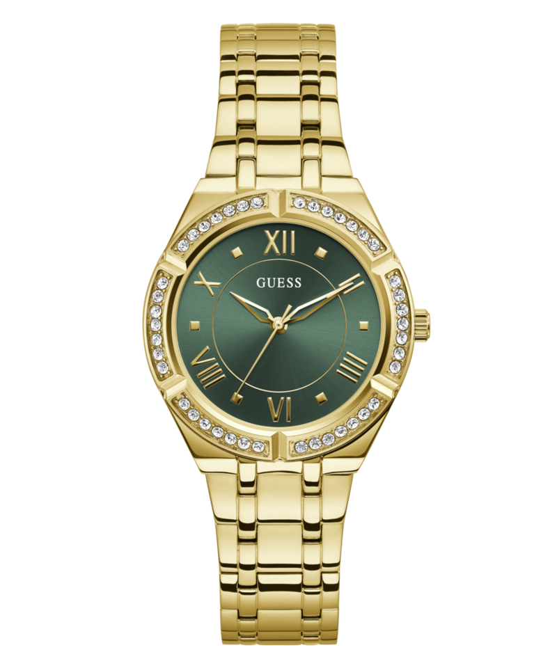 Guess Cosmo Gold Round Dial Analog Women Watch Watch Guess