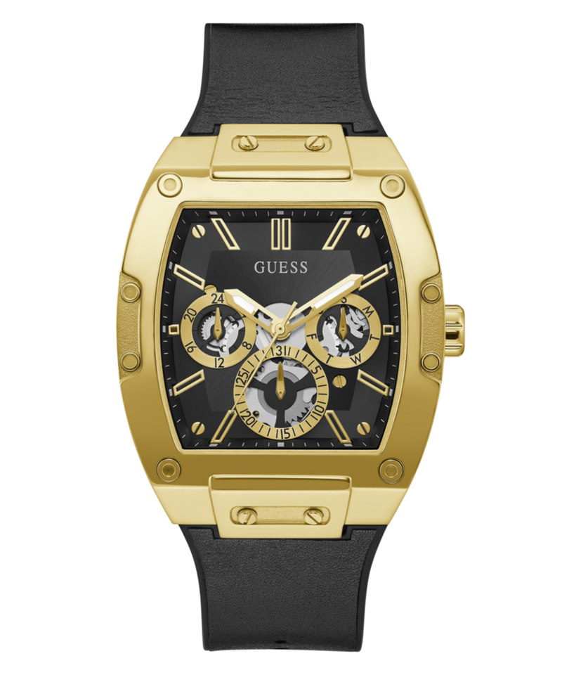 Guess Phoenix Black Tonneau Dial Multi-function Men Watch - GW0202G1 Watch Guess