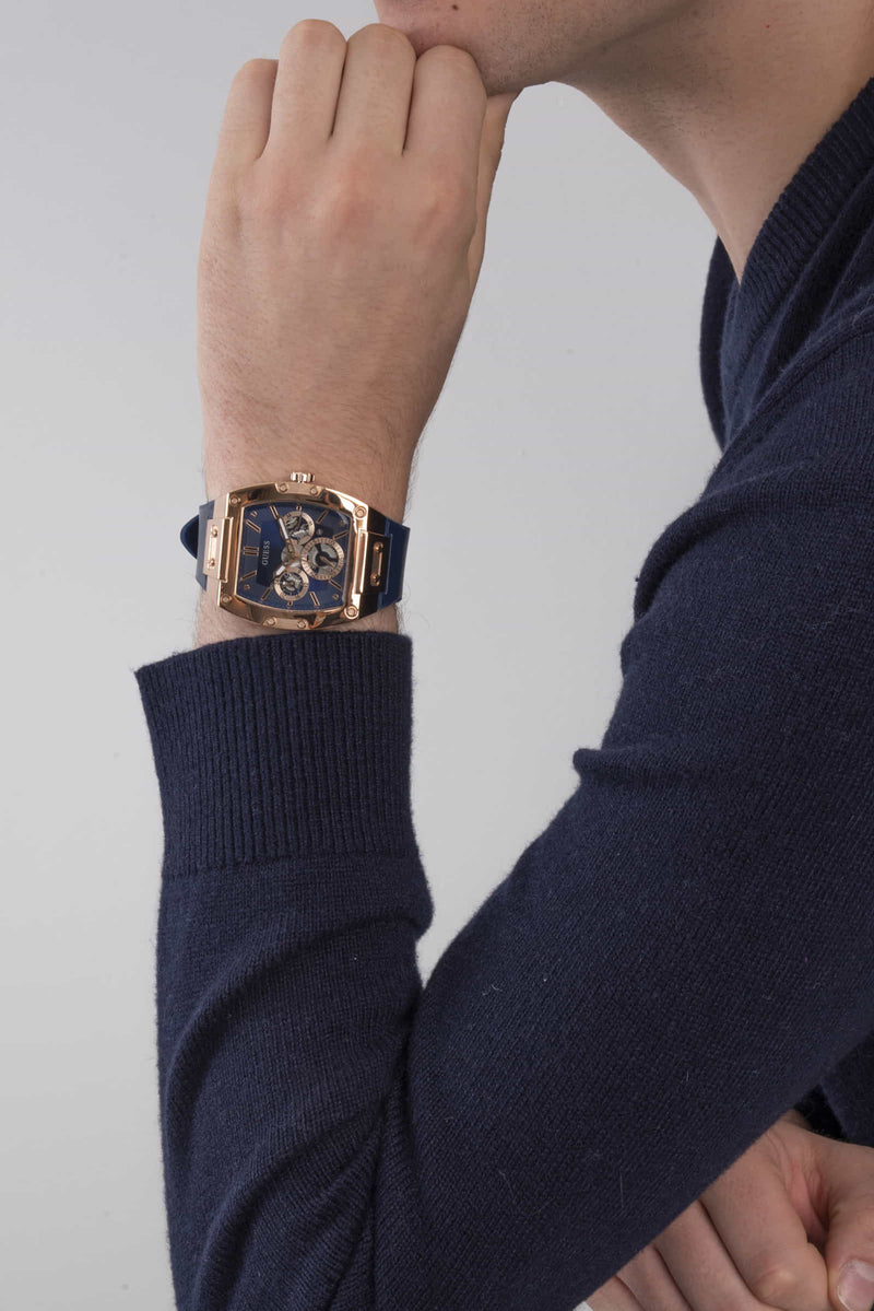 Guess Phoenix Rose gold Tonneau Dial Multi-function Men Watch Watch Guess