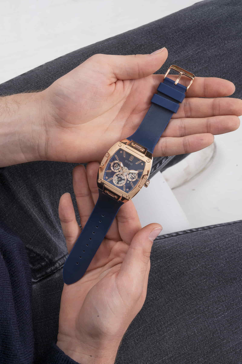 Guess Phoenix Rose gold Tonneau Dial Multi-function Men Watch Watch Guess