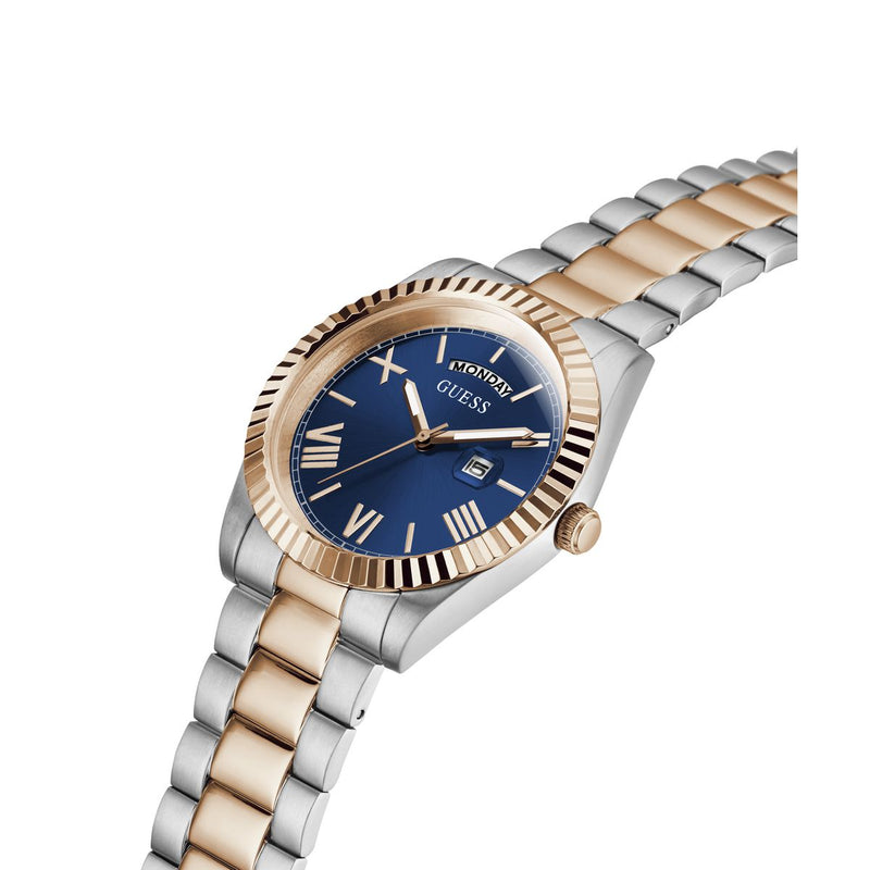 Guess Connoisseur Blue Round Dial Quartz Analog Men Watch Watch Guess