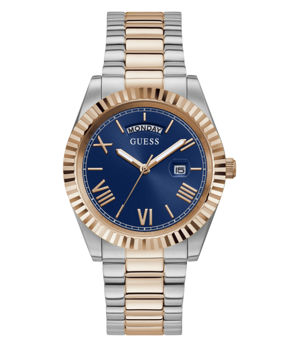 Guess Connoisseur Blue Round Dial Quartz Analog Men Watch