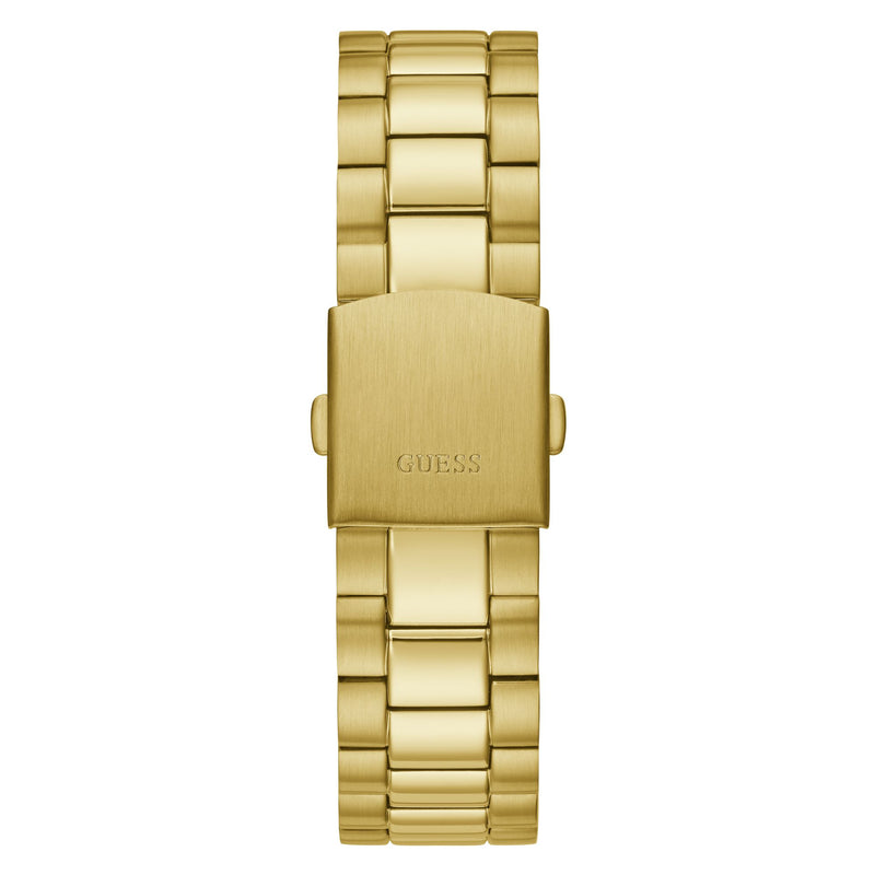 Guess Connoisseur Champagne Round Dial Quartz Analog Men Watch Watch Guess