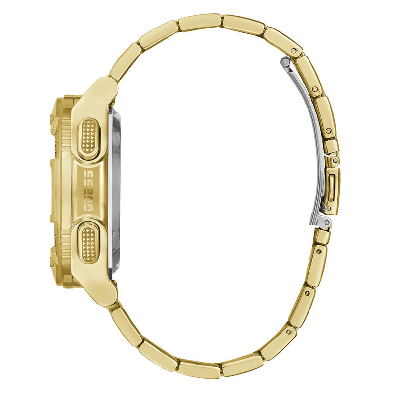 Guess Zip Black Round Dial Digital Men Watch Watch Guess