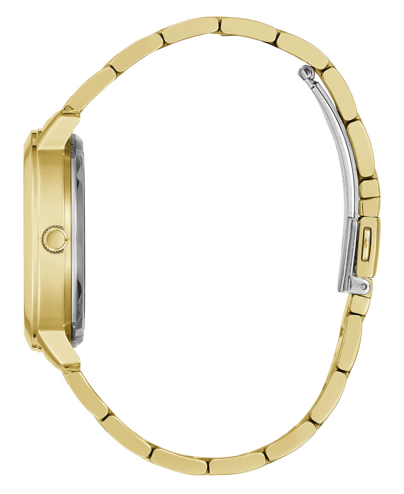Guess Quattro Gold Round Dial Quartz Analog Women Watch Watch Guess