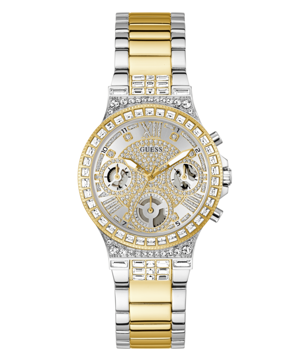 Guess Moonlight Silver Round Quartz Women Watch