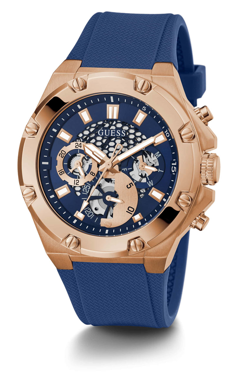 Guess Third Gear Rose gold Round Dial Multi-function Men Watch Watch Guess