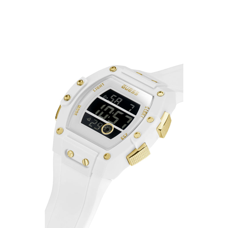 Guess Phoenix Black Tonneau Dial Quartz Digital Men Watch Watch Guess