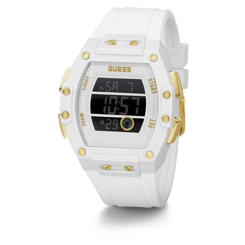 Guess Phoenix Black Tonneau Dial Quartz Digital Men Watch Watch Guess
