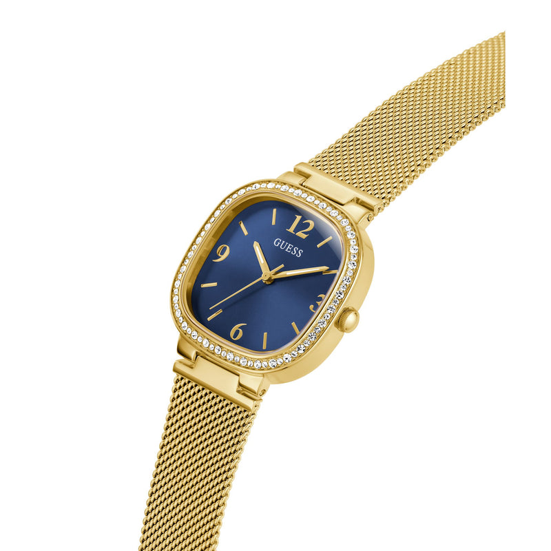 Guess Tapestry Blue Square Dial Quartz Analog Women Watch Watch Guess