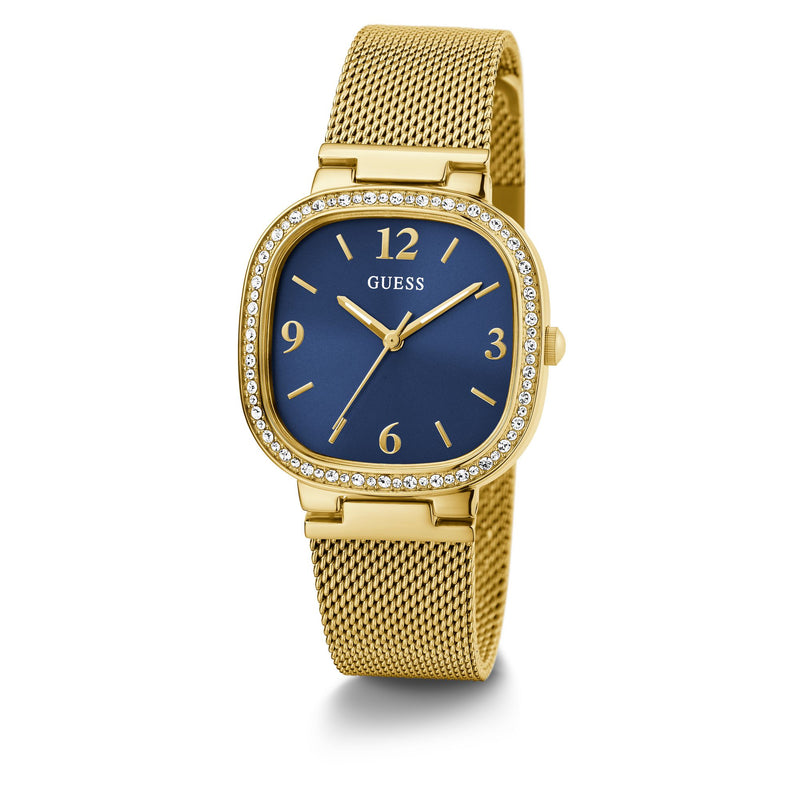 Guess Tapestry Blue Square Dial Quartz Analog Women Watch Watch Guess