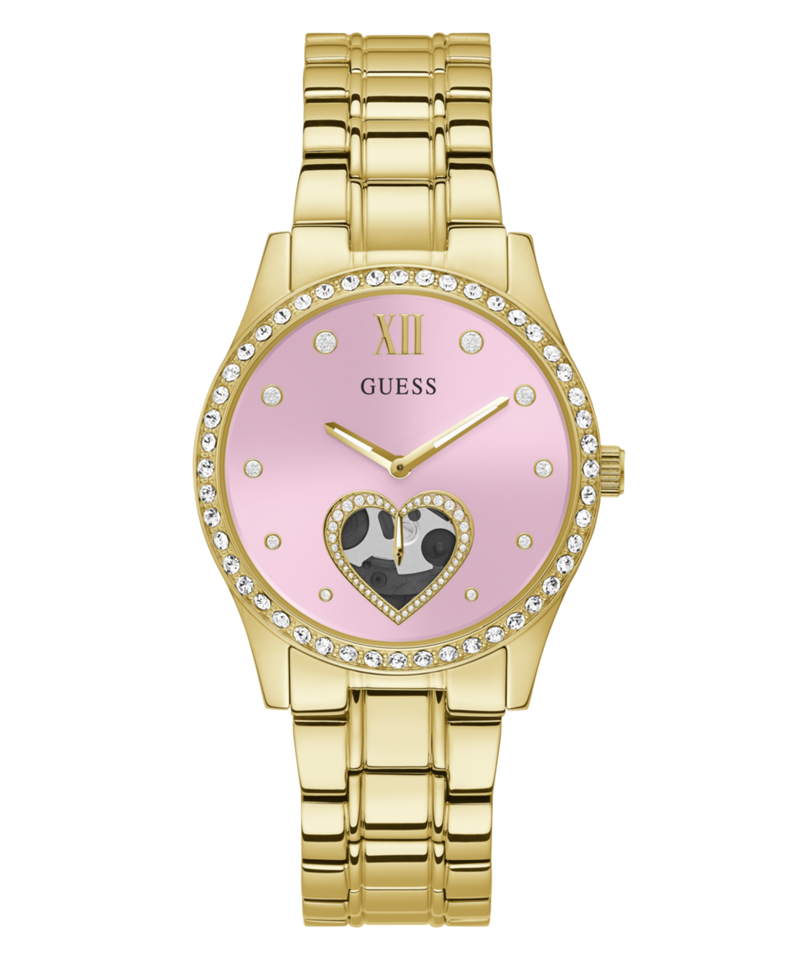 Guess Loved White Round Dial Quartz Analog Women Watch Watch Guess